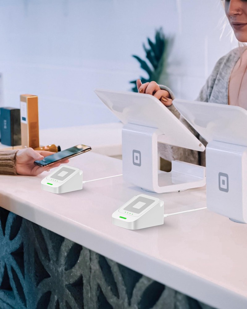 VASTHOME 2nd-Gen Square Card Reader Stand for Dock 2nd White