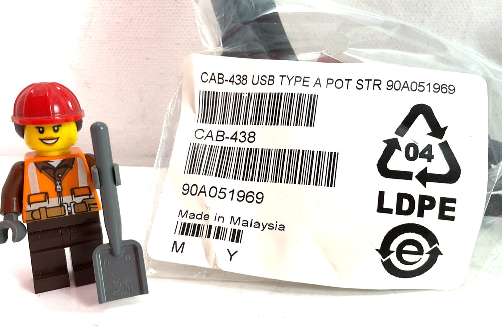 CAB-438 Datalogic *NOS* USB Cable, Type A POT Straight 90A051969