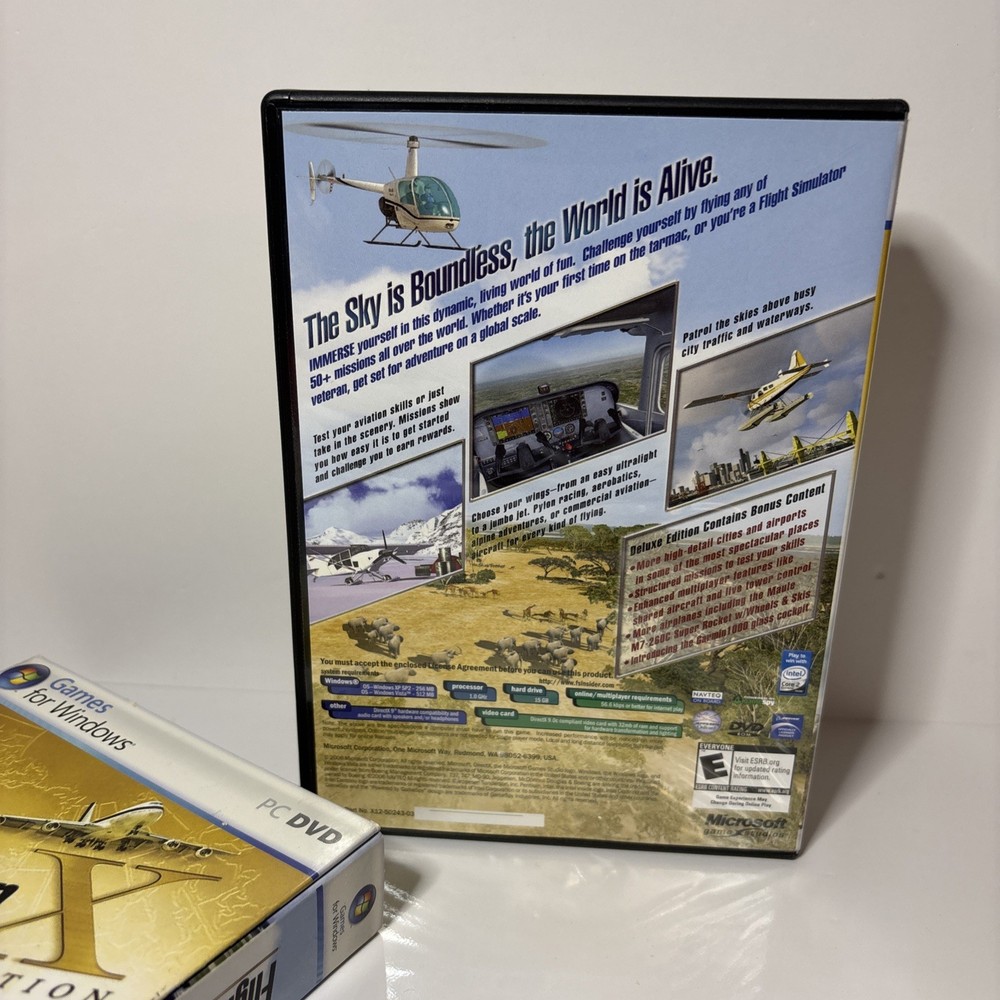 Microsoft 2006 Flight Simulator X Deluxe Edition PC Game Windows