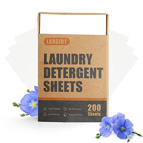 laundry detergent sheets 200 sheets fresh linen scent washing detergent