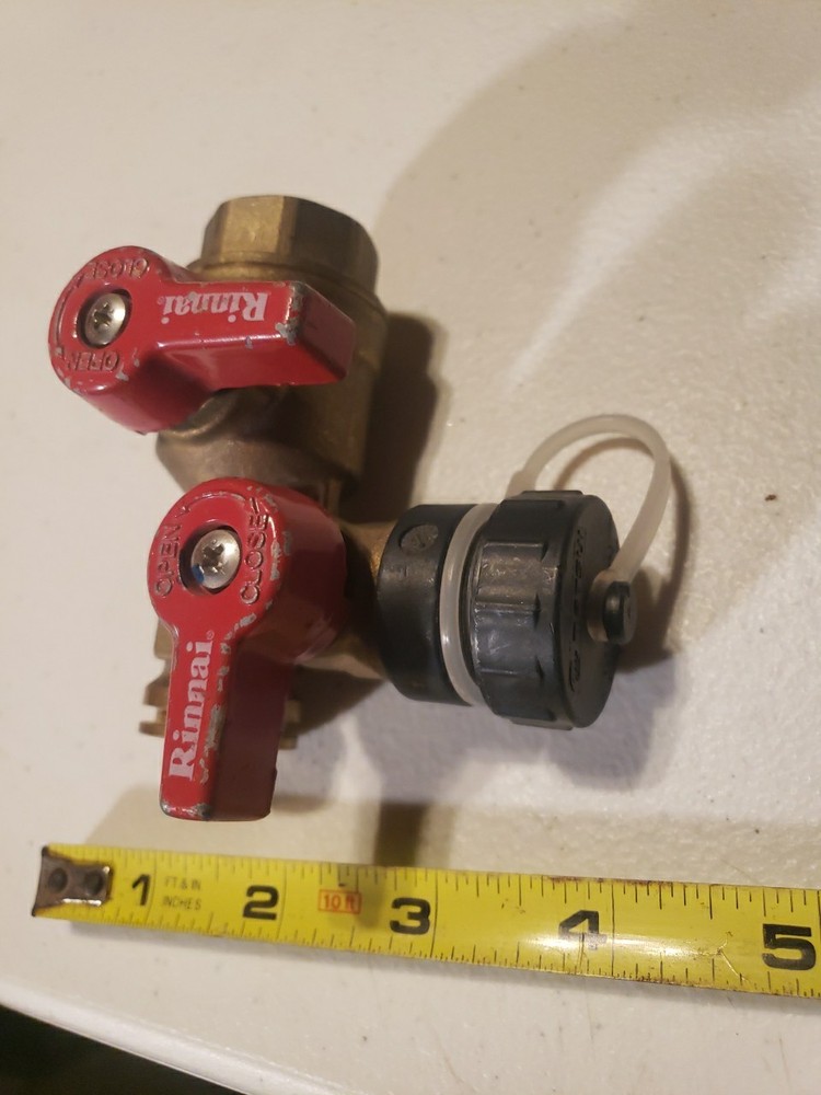 Rinnai threaded isolation valve