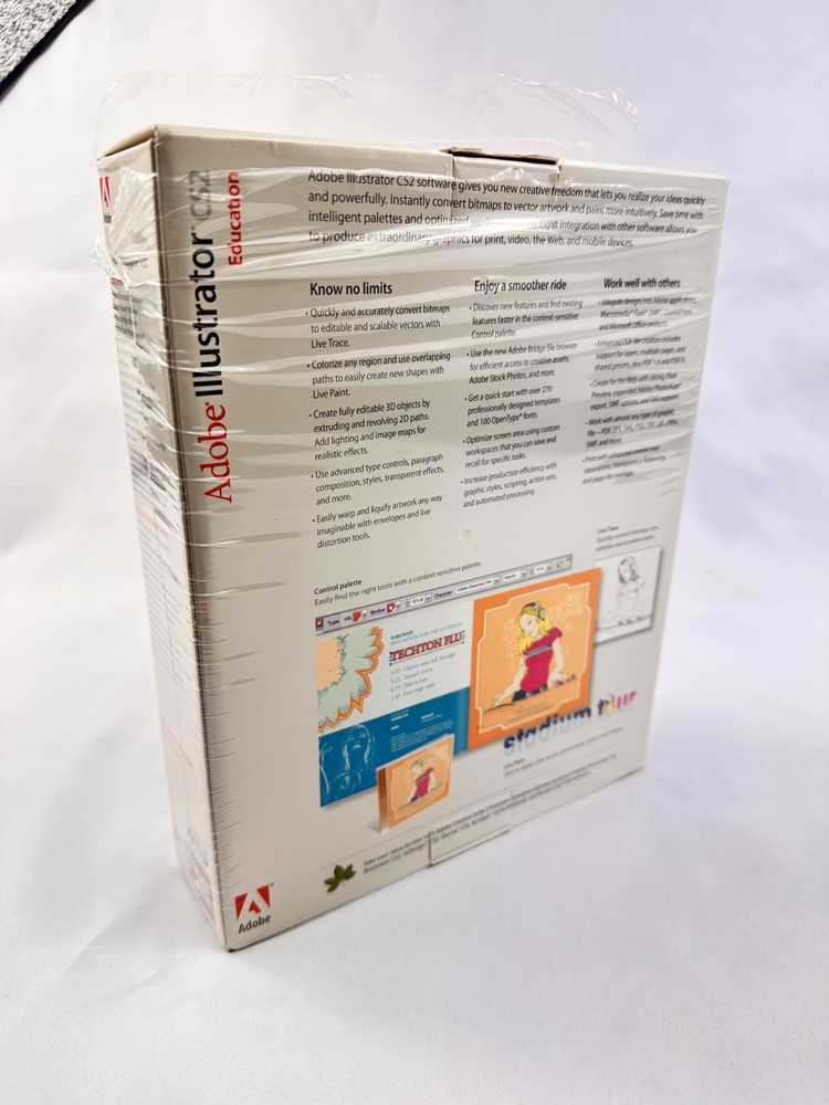 Adobe Illustrator CS 2-CD Set w/ Serial – Educational Version + Tutorial