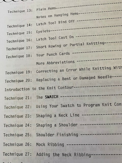 Nicely Knit Primer I for Singer, Studio, Silver Reed