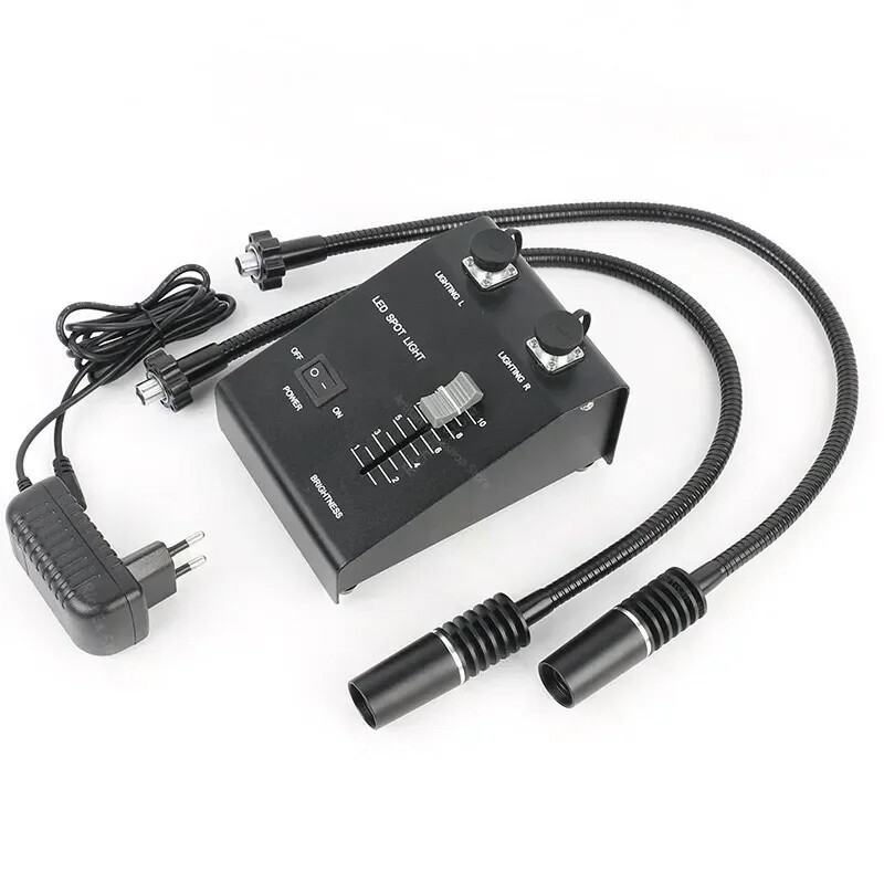 Gooseneck Light Source Microscope Dual Light Source Illumination LED Light