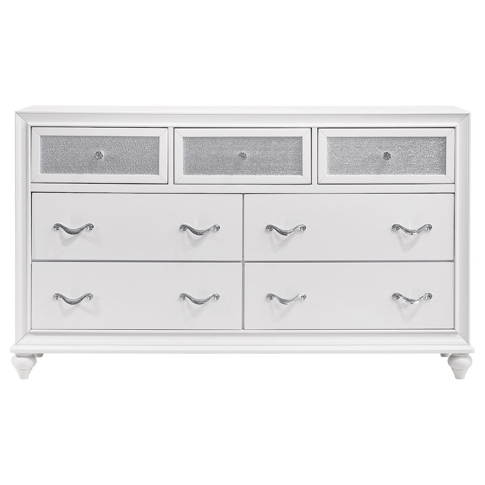 Barzini 4-piece Eastern King Bedroom Set White