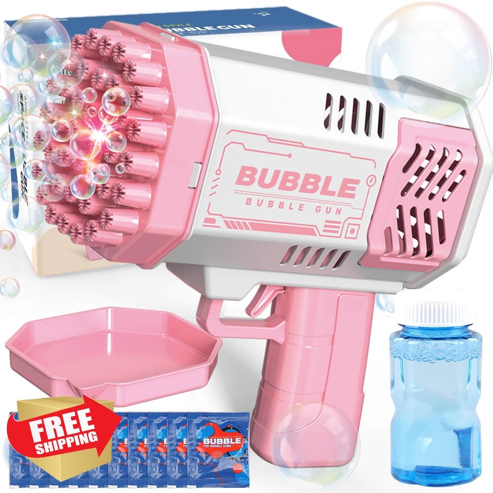 Bubble Machine for Kids, 3-8 Years, Bubble Solution, Outdoor Toy