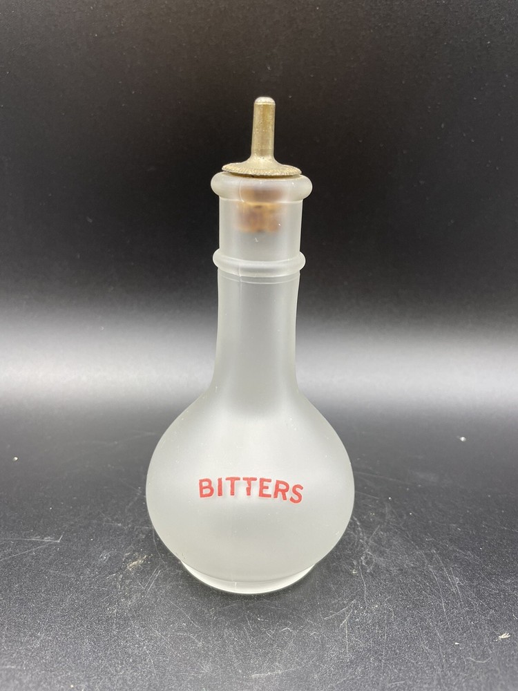 Vintage Hazel Atlas Bitters Bottle Cocktail Barware