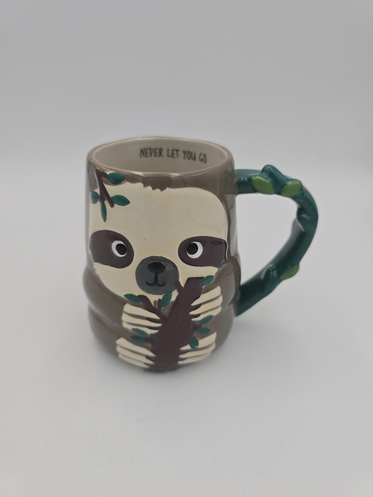 TAG 3D Sloth Ceramic Mug with Tree Handle - Never Let You Go
