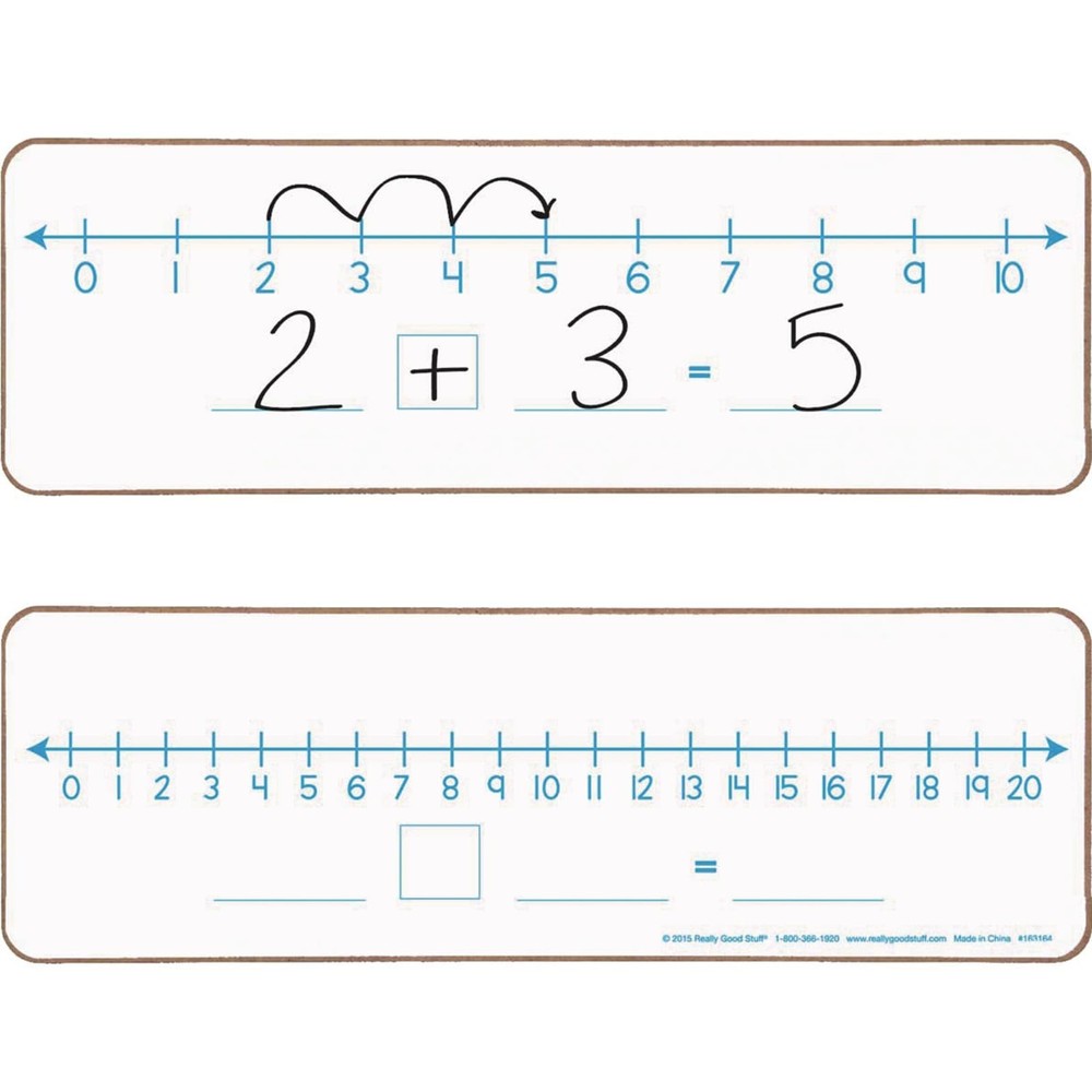 Really Good Stuff Number Line Dry Erase Boards – Two-Sided Boards Feature