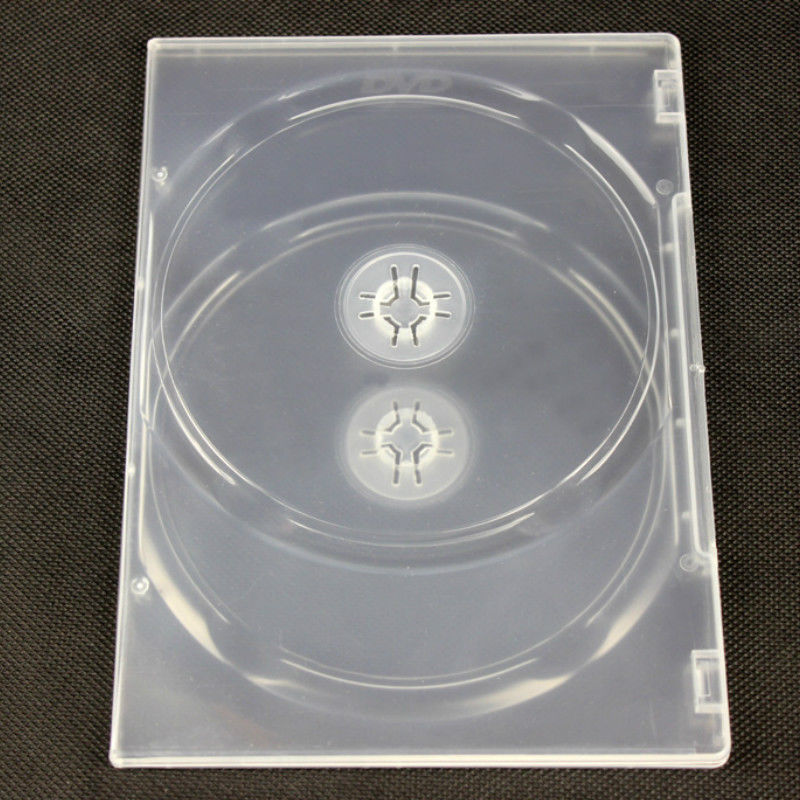 20 X CD DVD Disc Slim Double Case Blank Replacement Cover Plastic Clear Box 7mm