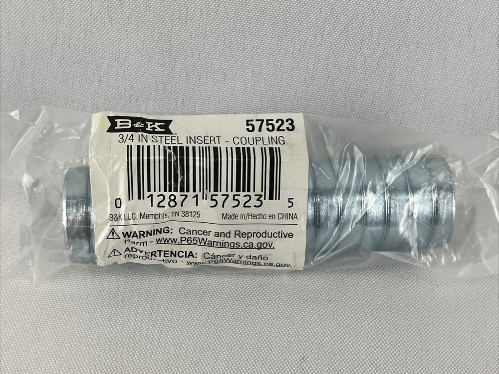 B & K 57523 3/4" Insert Coupling Galvanized Steel