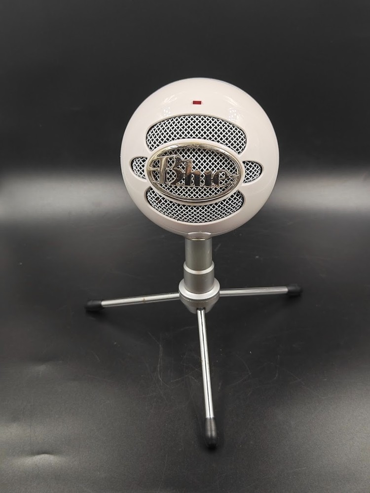 Blue Snowball Ice Microphone - White Used, Working