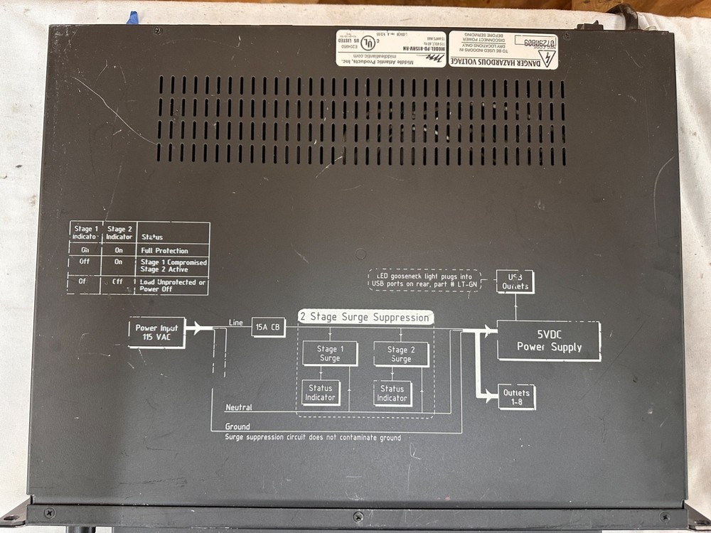Middle Atlantic Products Power PD-815RV-RN - four available