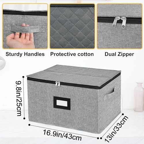 Wine Glass Storage Box, China Storage Containers Grey Stemware Storage Case