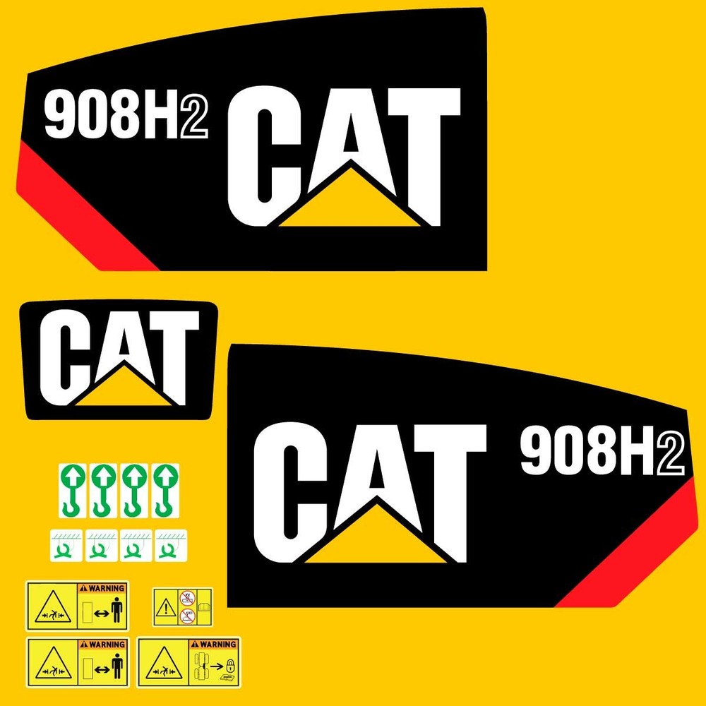 Fits 908H2 Caterpillar Compact Wheel Loader Replacement Decals