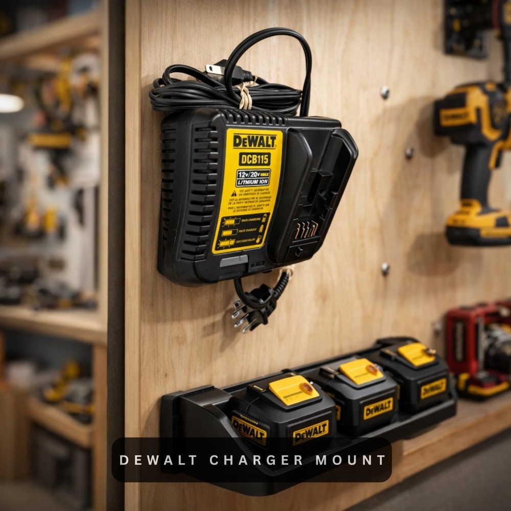 DeWalt Ultimate Garage Organizer System Tool Holder Battery Mount Storage Kit
