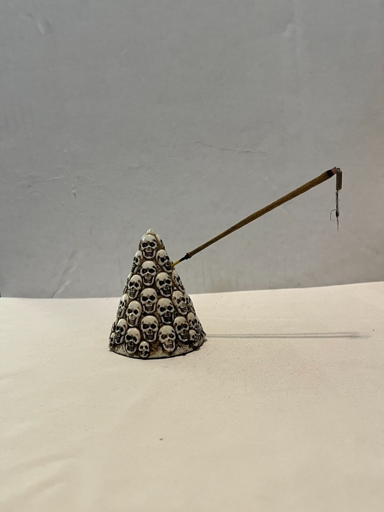 Skulls Decor or Incense Holder Set