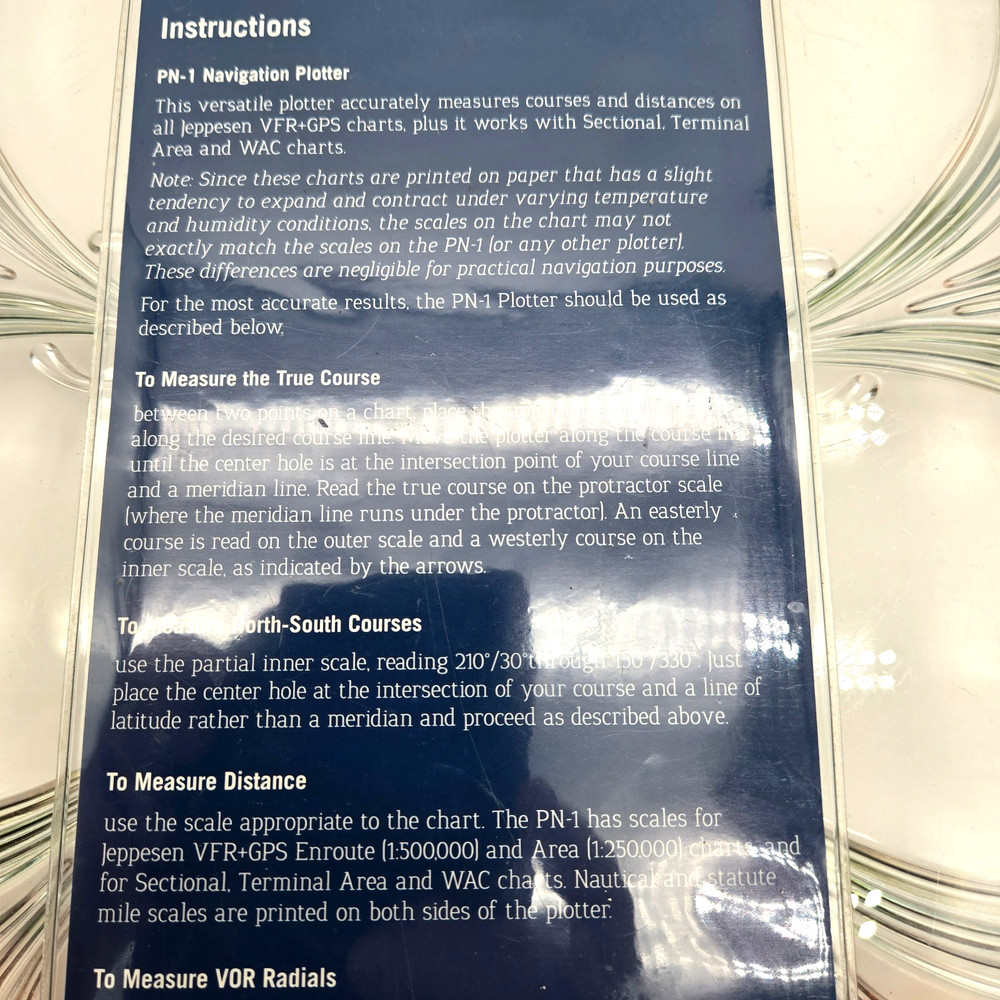 Jeppesen Navigation Plotter PN-1 Vintage