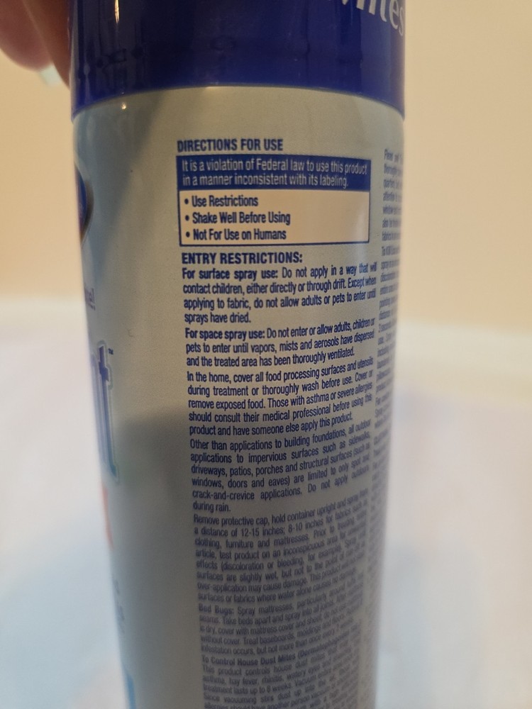 Bed Bug spray Killer Kill bedbug lice dust mite tick flea SPRAYWAY Good Night Lb