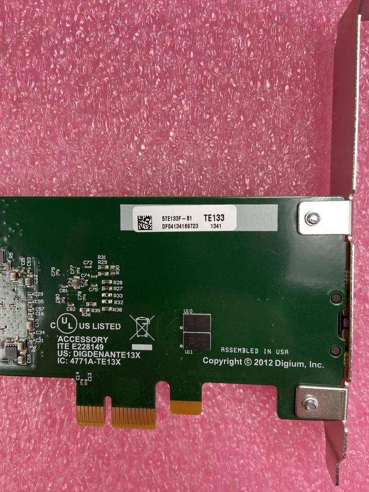Digium TE133 Single Span T1/E1 PCI-E X1 Digital Telephony Card
