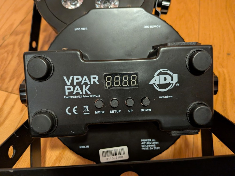 ADJ VPAR PAK LED Stage Lighting System, DMX, Built-in Display