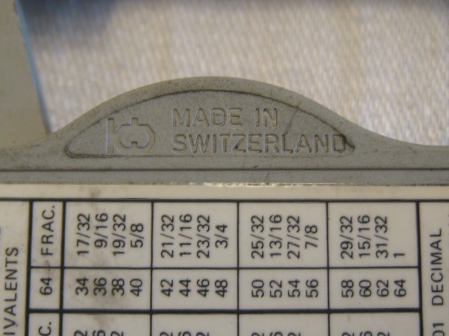 DIAL CALIPERS IN BLUE BOX MADE IN SWITZERLAND