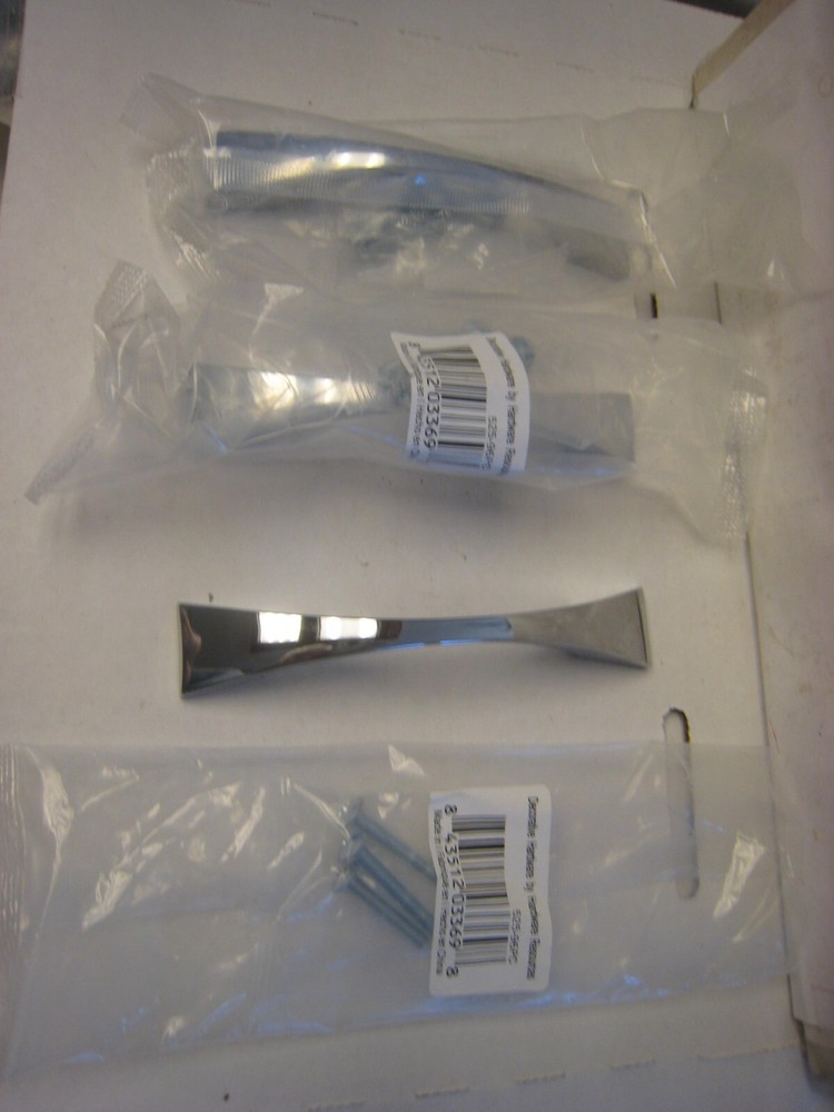 3 Polished Chrome Door/Drawer  Pulls Hardware Resources  525-96PC 3-3/4" C-C