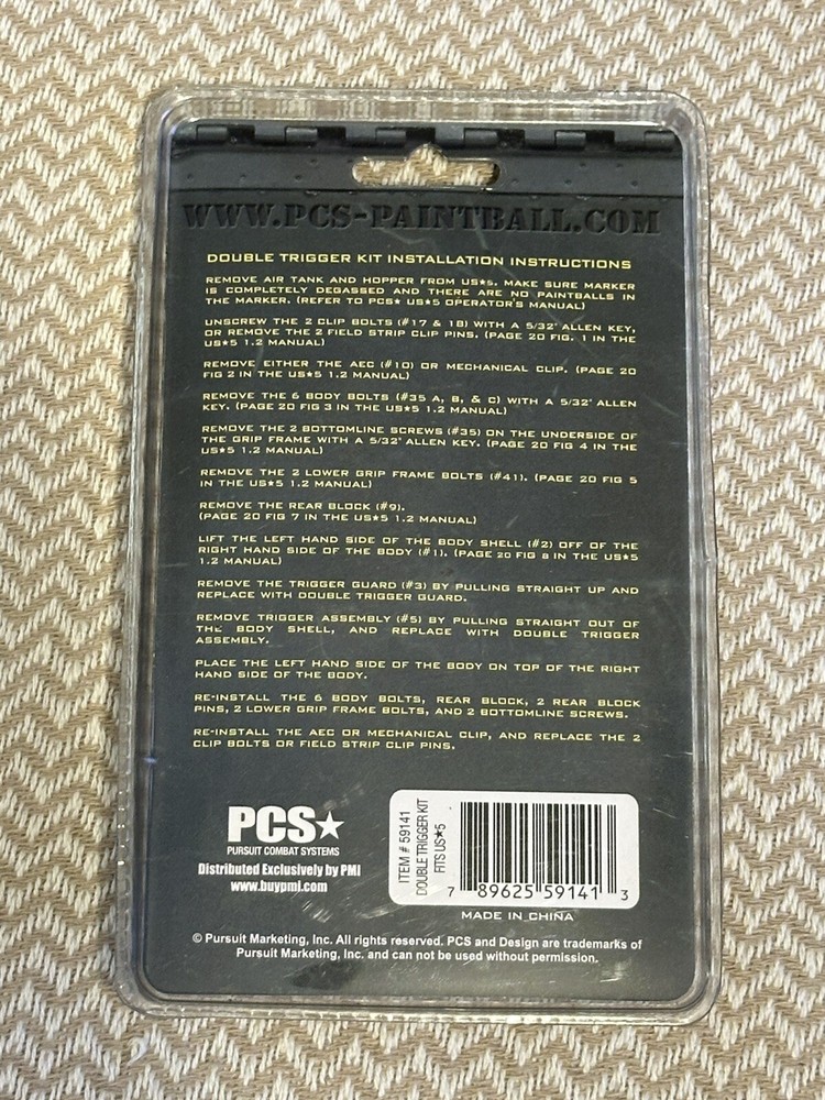 PCS-Double Trigger Kit Paintball-New In Package!!!!!