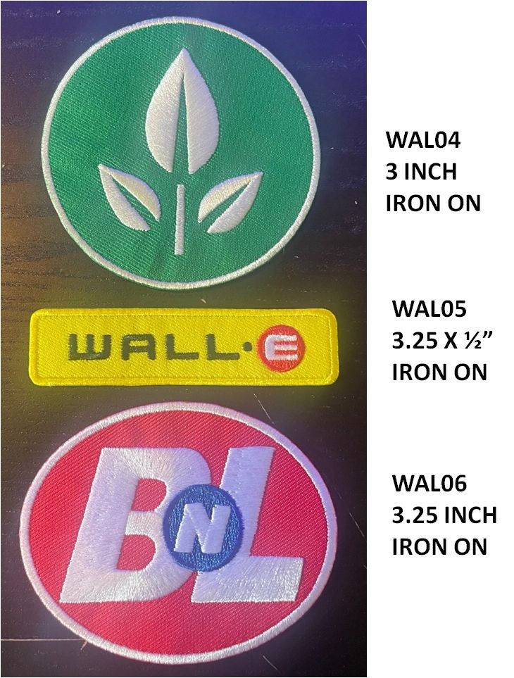 WALL: E  CARTOON MOVIE PATCH SET - WAL04-06