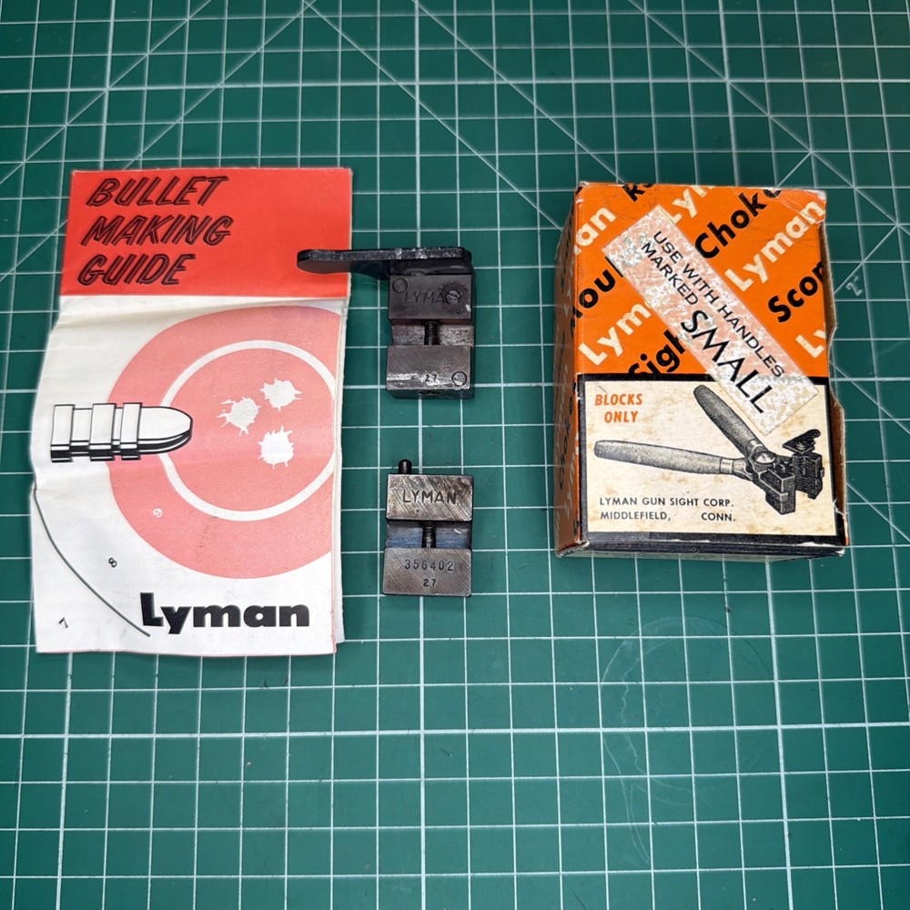 RELOADING TOOLS * LYMAN * BULLET MOLD * SINGLE * 9MM * 356402