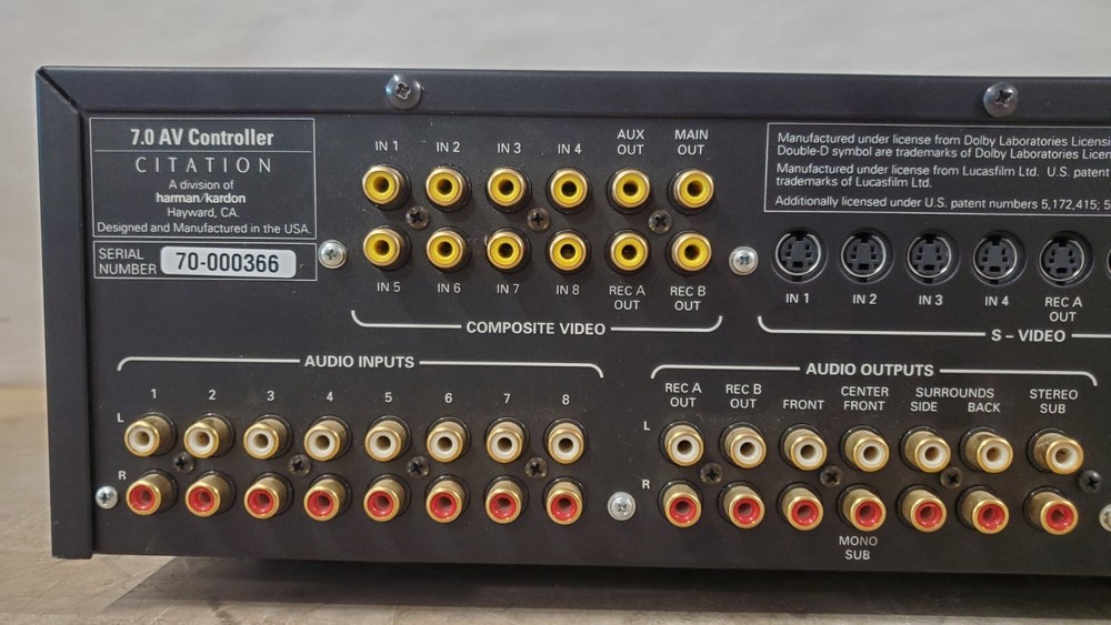 Harman Kardon Citation 7.0 AV Controller Preamp