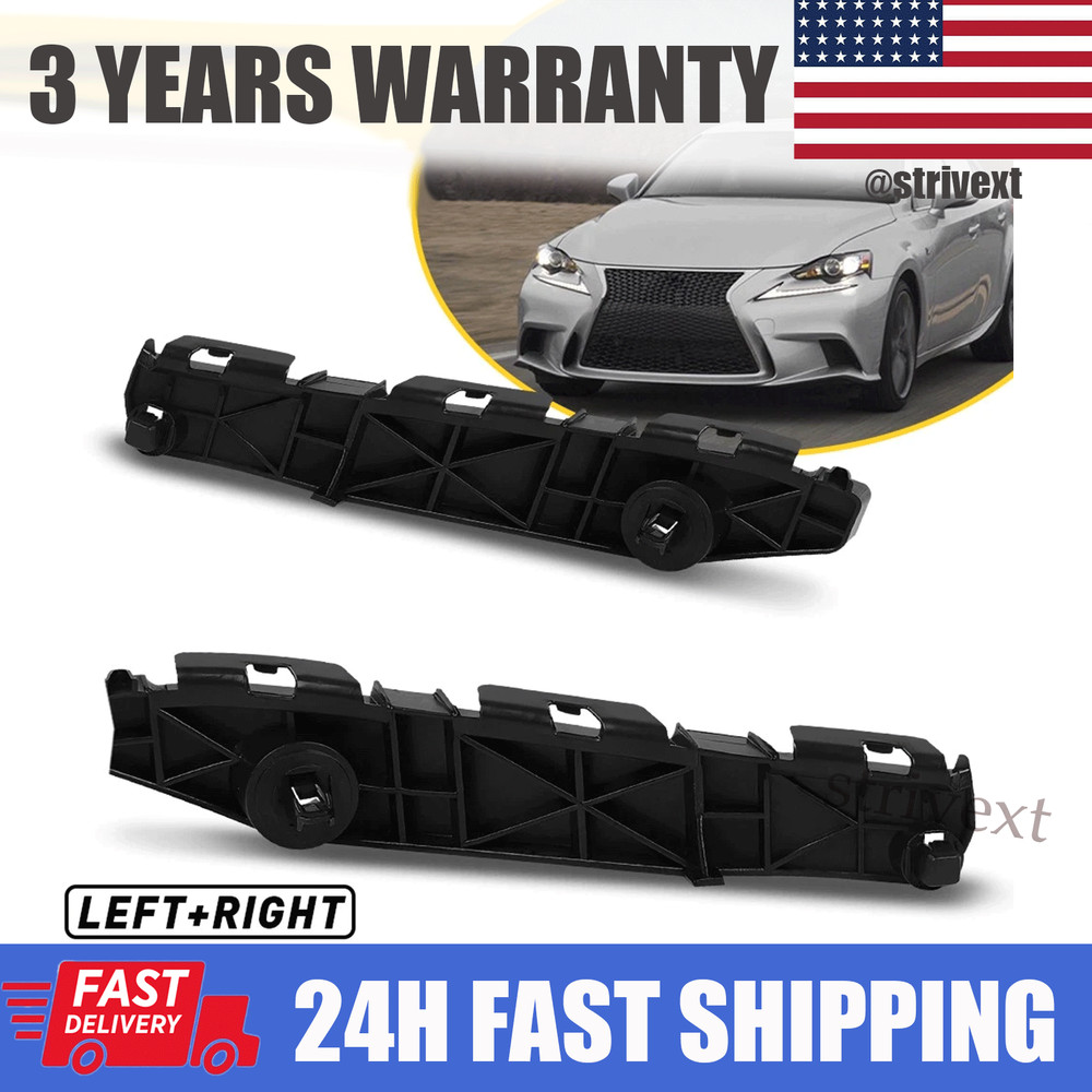 Left & Right Side Front Bumper Support Bracket For 2006-2015 Lexus IS250 / IS350