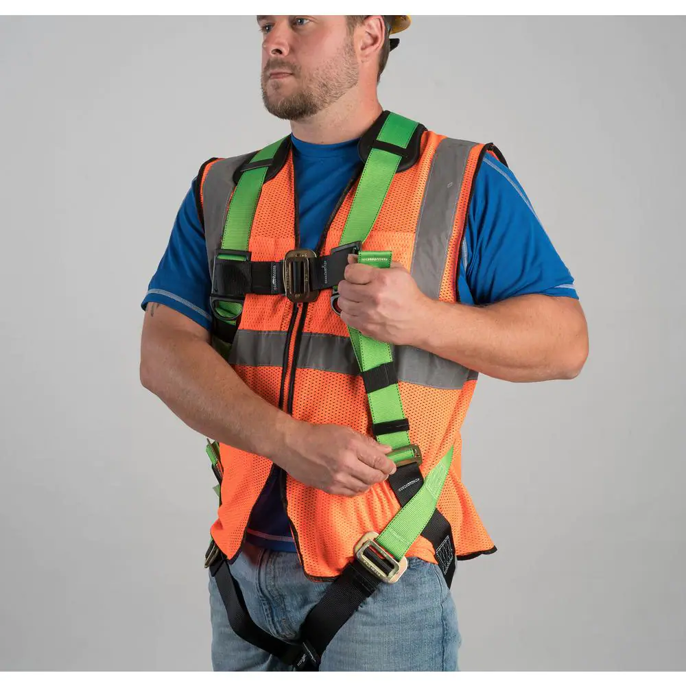 Complete Fall Protection Roofing Safety System Compliance Kit Harness Reusable