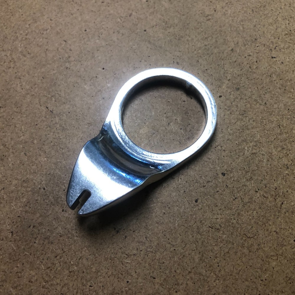 New KALLOY Threaded Headset Cable Hanger 1-1/4" 31.8mm Anodized Silver