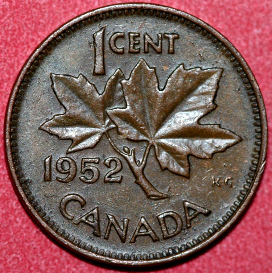 Canada  1952   Cent  King George VI   19mm