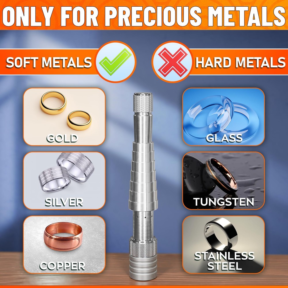 Ring Stretcher Tool Kit for Sizes 6-10 – Expander Metallic