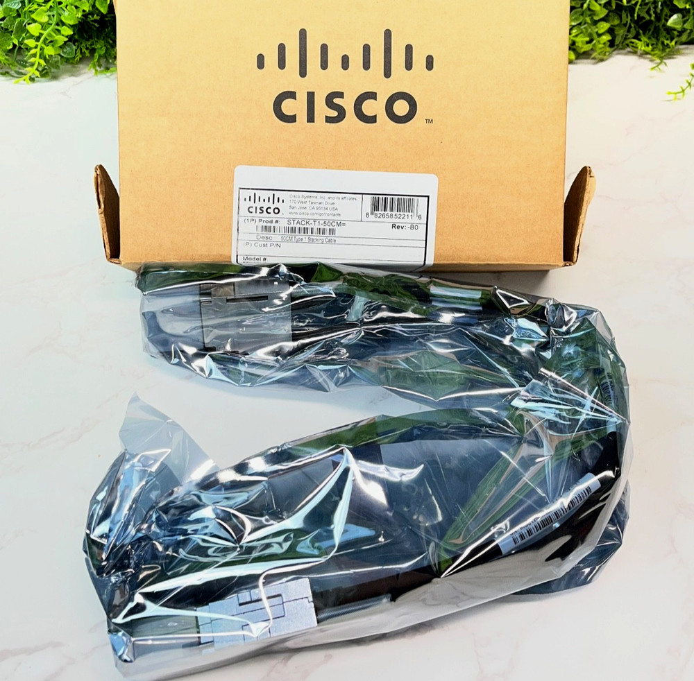 Cisco STACK-T1-50CM Stackwise Cable for 3850 Series - New Open Box