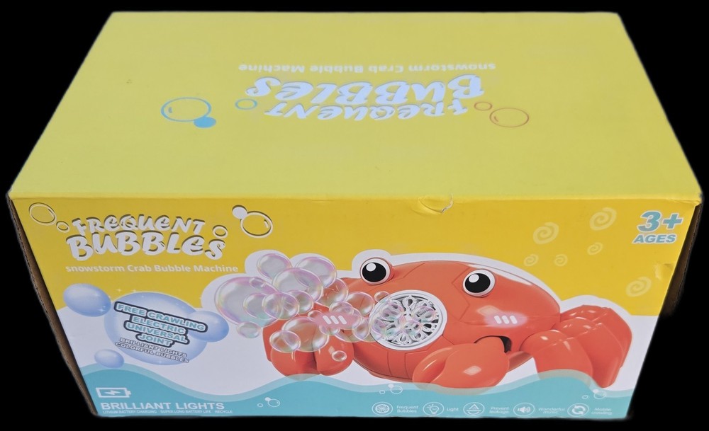 Frequent Bubbles Snowstorm Crab Bubble Machine Bubble Maker