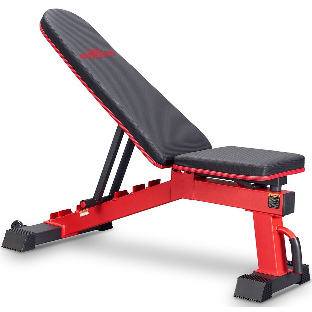 Adjustable Weight Dumbbell Bench Incline Decline  Workout Exercise 1000LBS