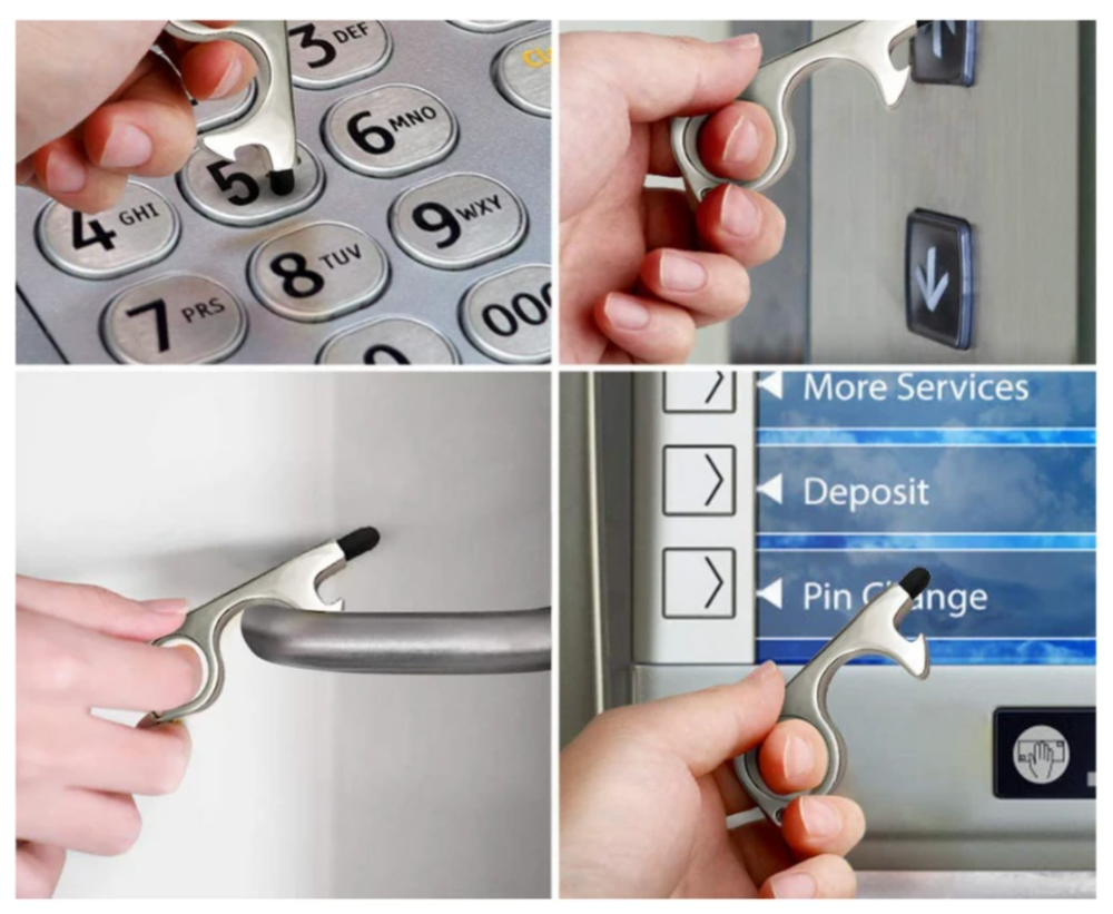 No-touch germ avoidance key (2-pack)