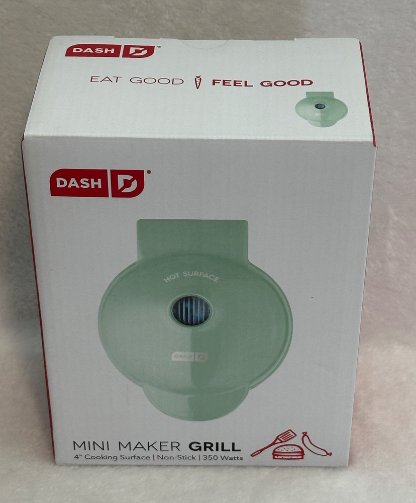 Dash Mini Maker Portable Grill Machine 4” Non Stick - New!