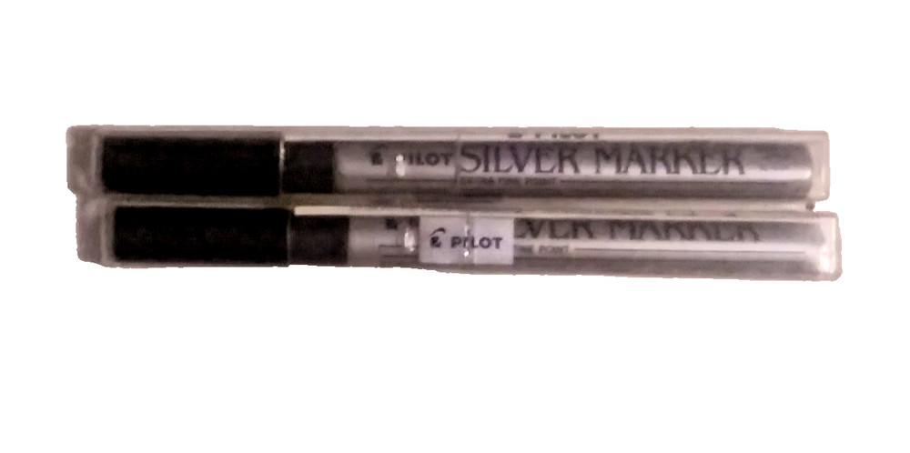 Pilot Silver Markers Permanent Extra Fine Point 2pc - NEW