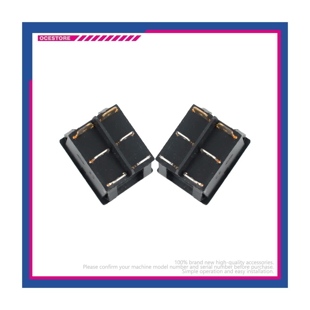 2 Pack Boat Rocker Switch 6 Pin Double Light ON Off Toggle Switch