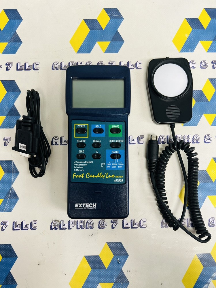 Extech 407026 Heavy Duty Light Meter w/ PL Interface