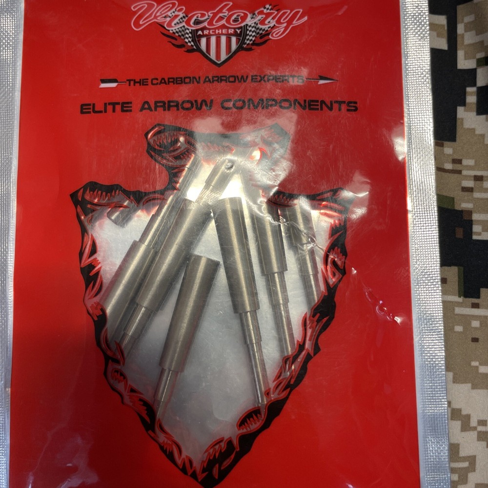 Victory Archery Elite Arrow Components Insert VAP .281 ID Stainless 12 Pack