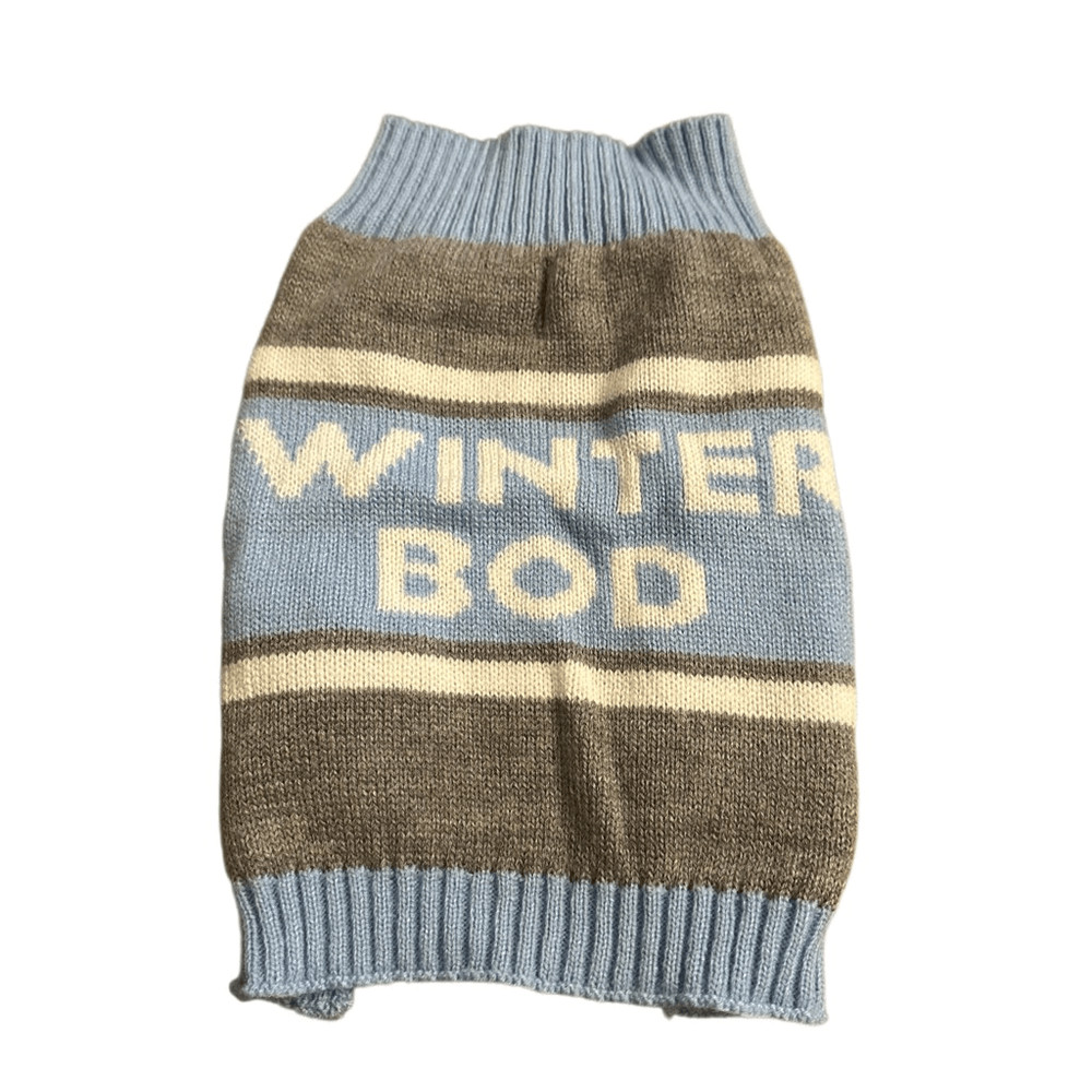 Winter Bod Dog Sweater Sz M
