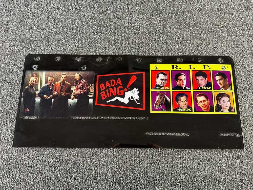 Stern Sopranos Pinball Machine Playfield Plastic Back Panel -21