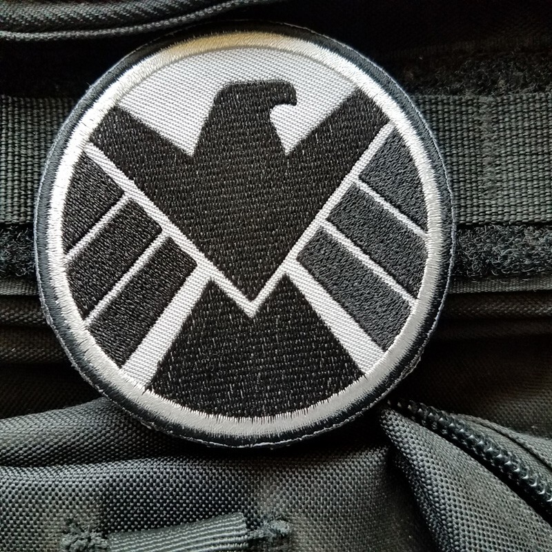 Avengers SHIELD (S.H.I.E.L.D) Right Hand Side Embroidered Hook Loop Patch Badge