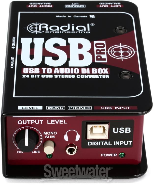 Radial USB-Pro 2-channel Active Instrument Direct Box