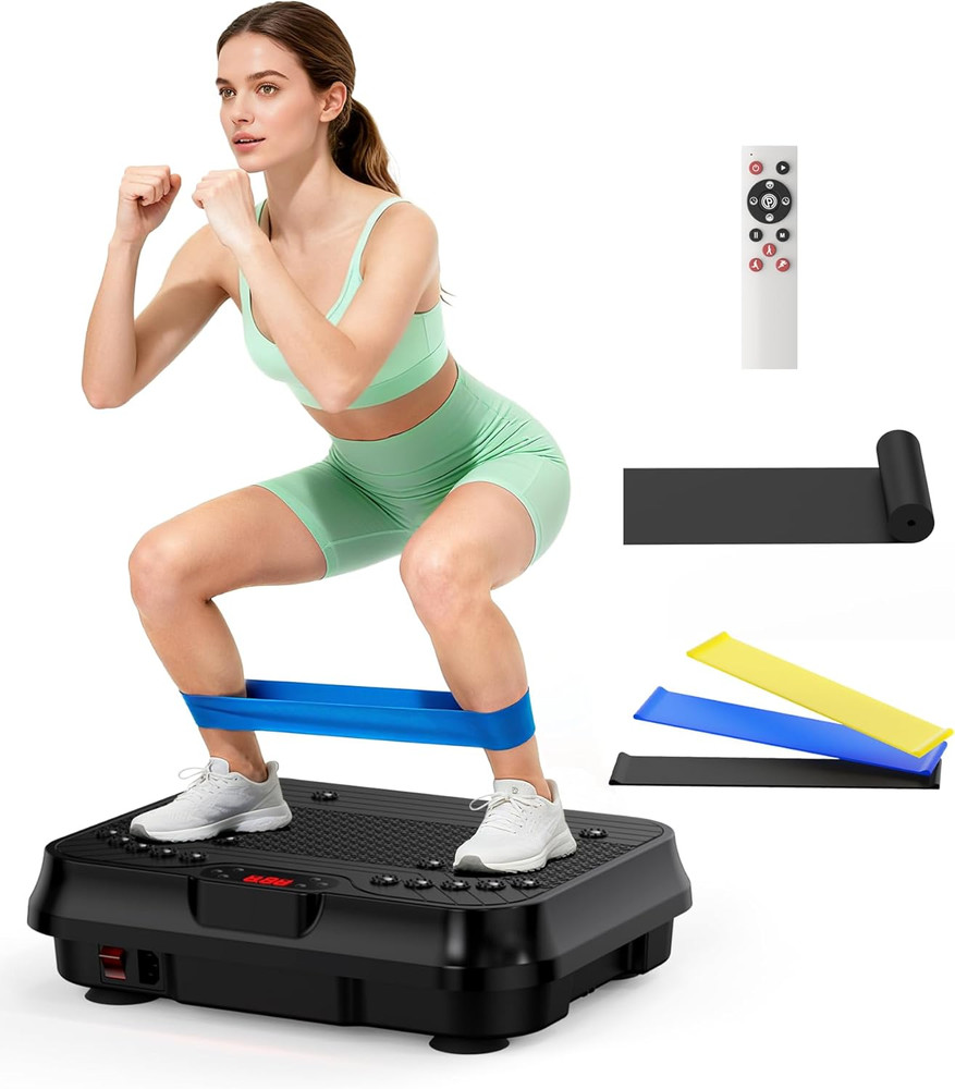 Shake Plate, Vibration Plate Exercise Machine for Lymphatic Drainage, 400 Lbs Ca